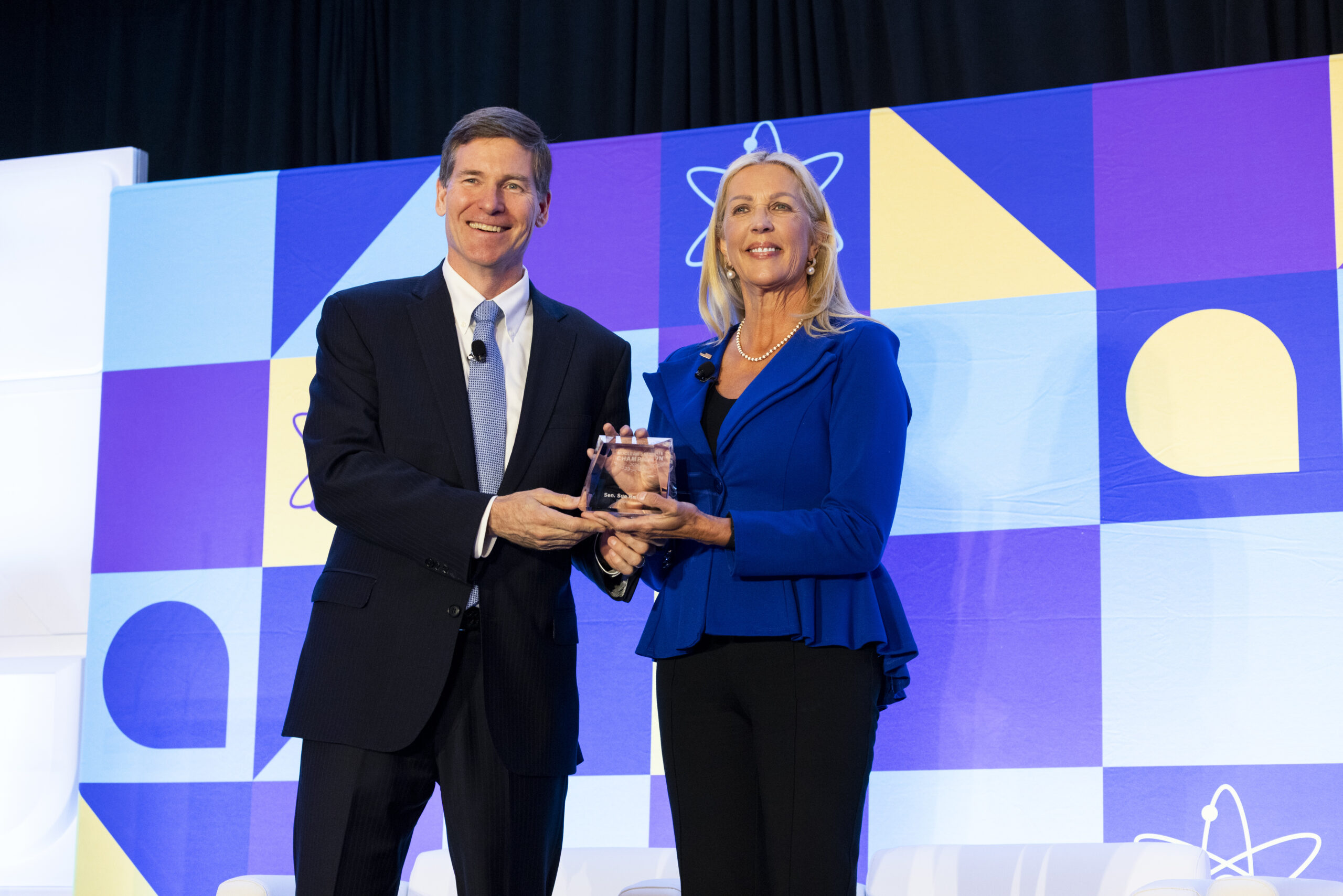 Senator Rezin receiving the Super Nuclear State Champion Award